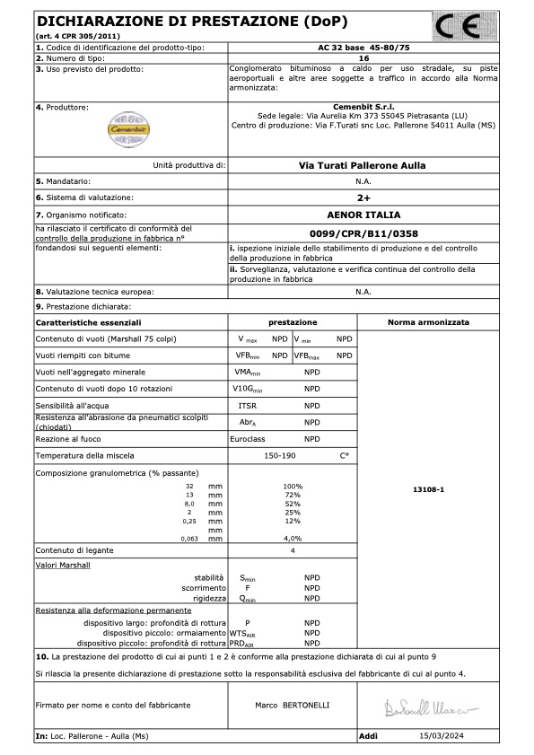 DoP 16-Tout venant 0-40
